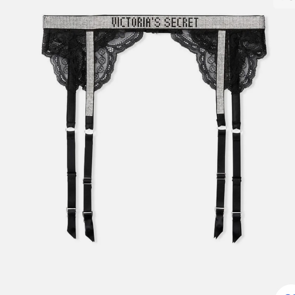 Victoria’s Secret Very Sexy Shine Strap Lace Garter Belt - Picture 2 of 10